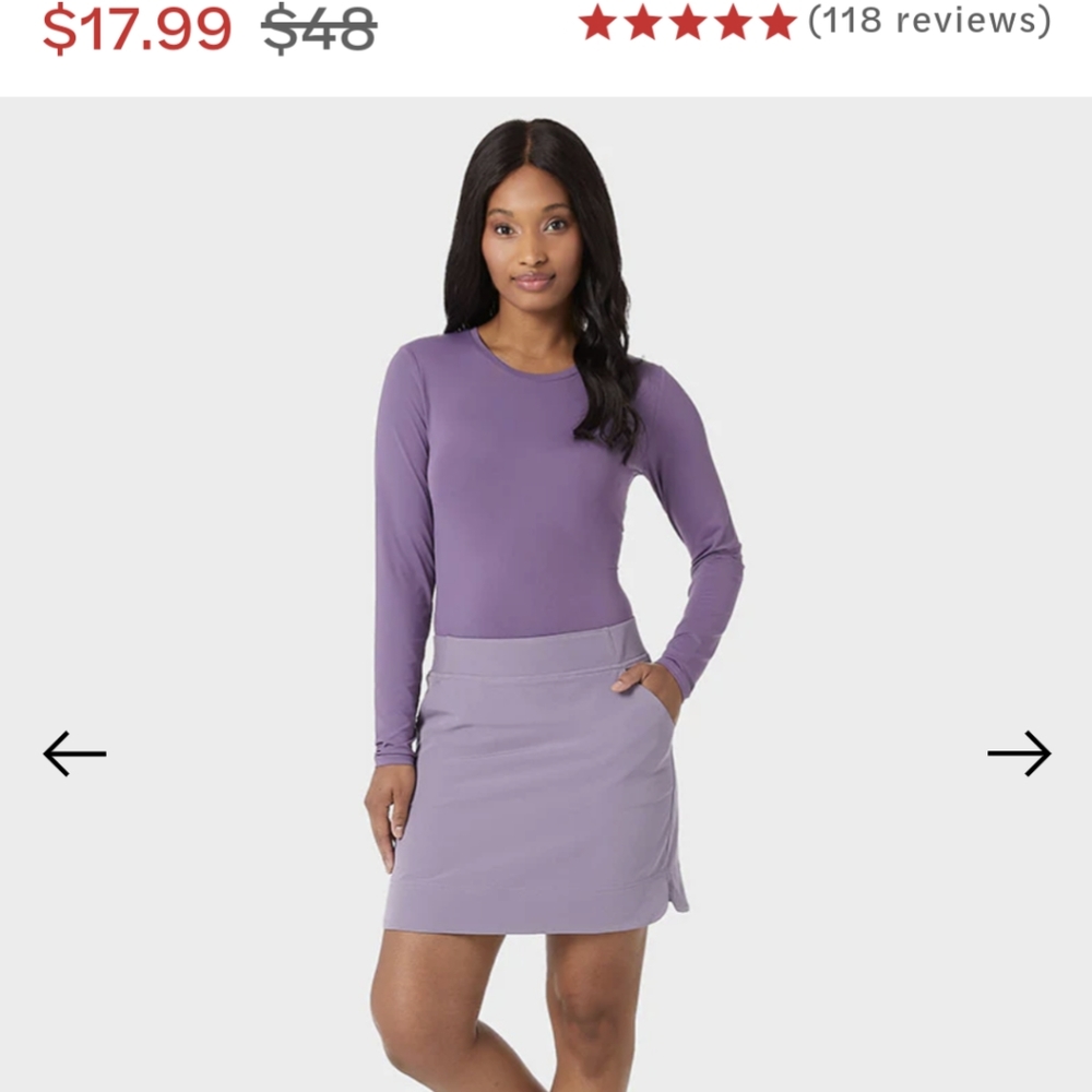 32 Degrees Stretch Woven Skirt